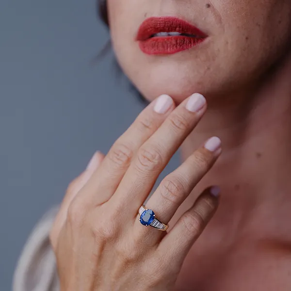 Ensemble de bijoux boucles d'oreilles et bague Pelissier