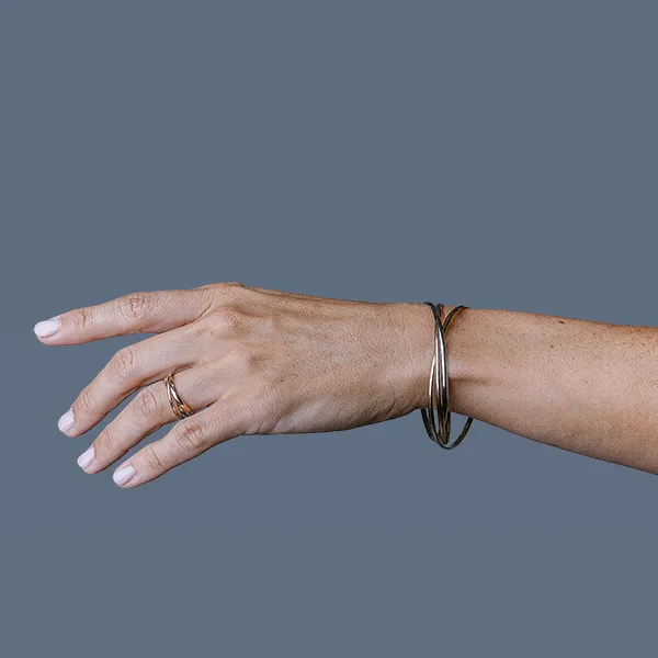 Ensemble de bijoux collier, bague et boucles d'oreilles Pelissier